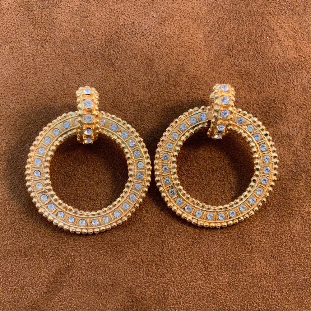 “Kenneth Jay Lane” Rhinestone Statement Earrings - image 6